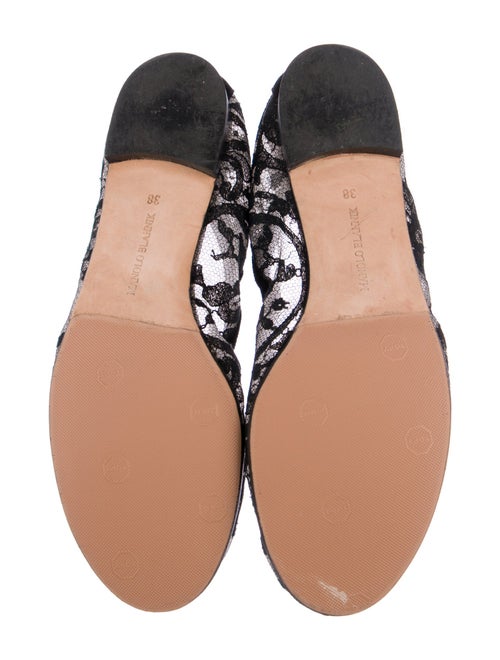 Manolo Blahnik Lace Lace Pattern Flats