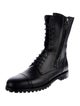 Manolo Blahnik Leather Combat Boots