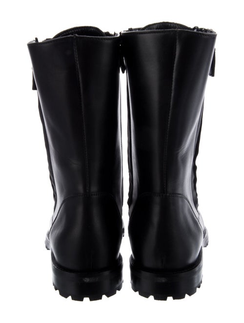 Manolo Blahnik Leather Combat Boots