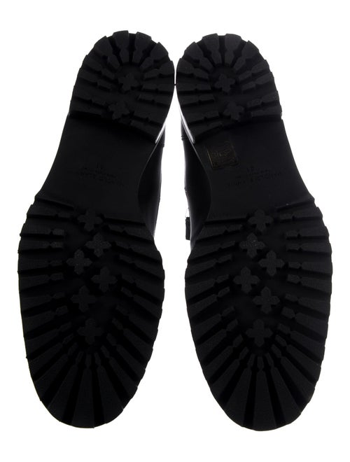 Manolo Blahnik Leather Combat Boots