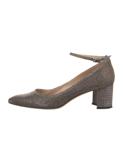 Manolo Blahnik Glitter Crystal Embellishments Pumps