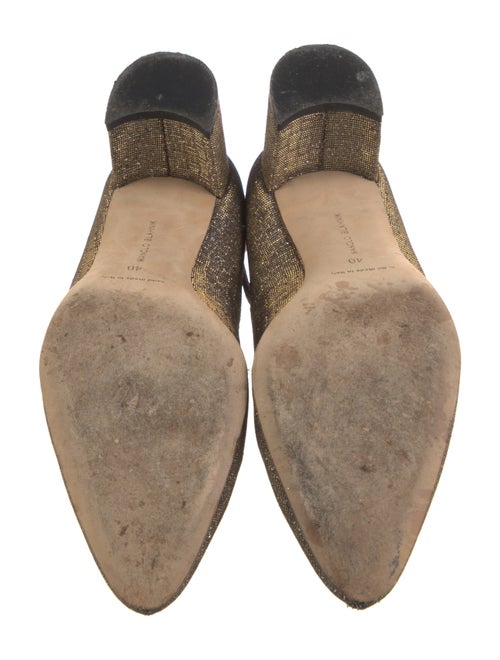 Manolo Blahnik Glitter Crystal Embellishments Pumps