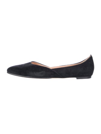 Manolo Blahnik Suede Ballet Flats