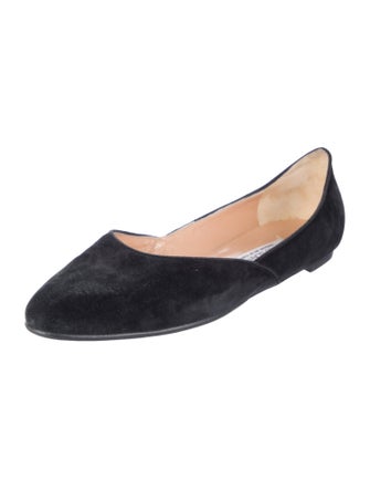 Manolo Blahnik Suede Ballet Flats