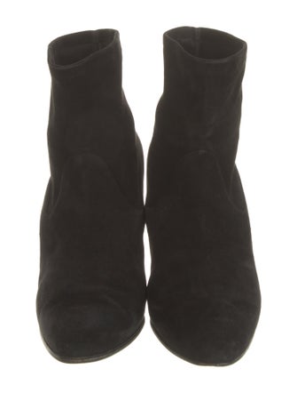 Manolo Blahnik Suede Sock Boots