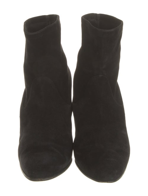 Manolo Blahnik Suede Sock Boots