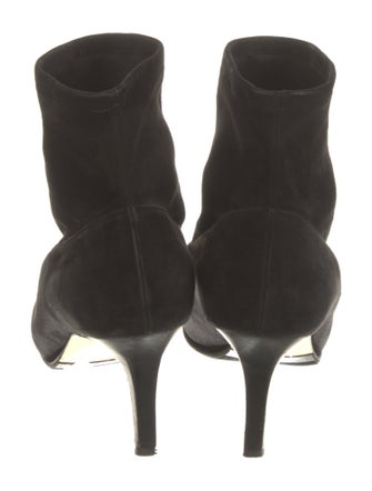 Manolo Blahnik Suede Sock Boots