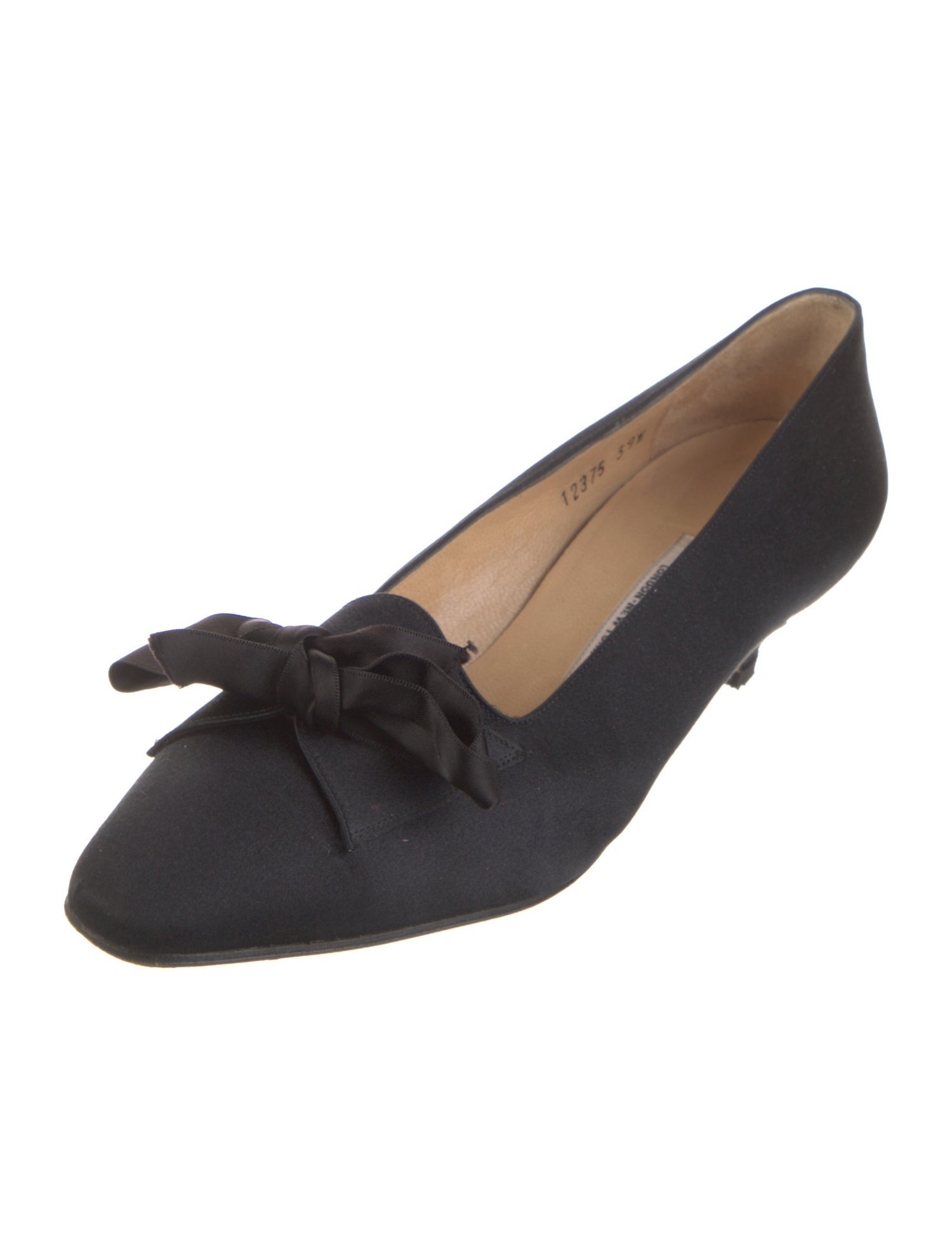 Manolo Blahnik Vintage Satin Pumps