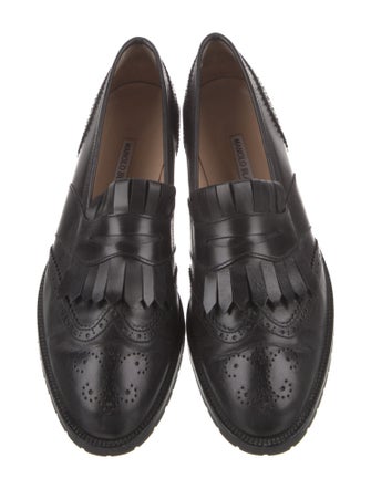 Manolo Blahnik Leather Mules