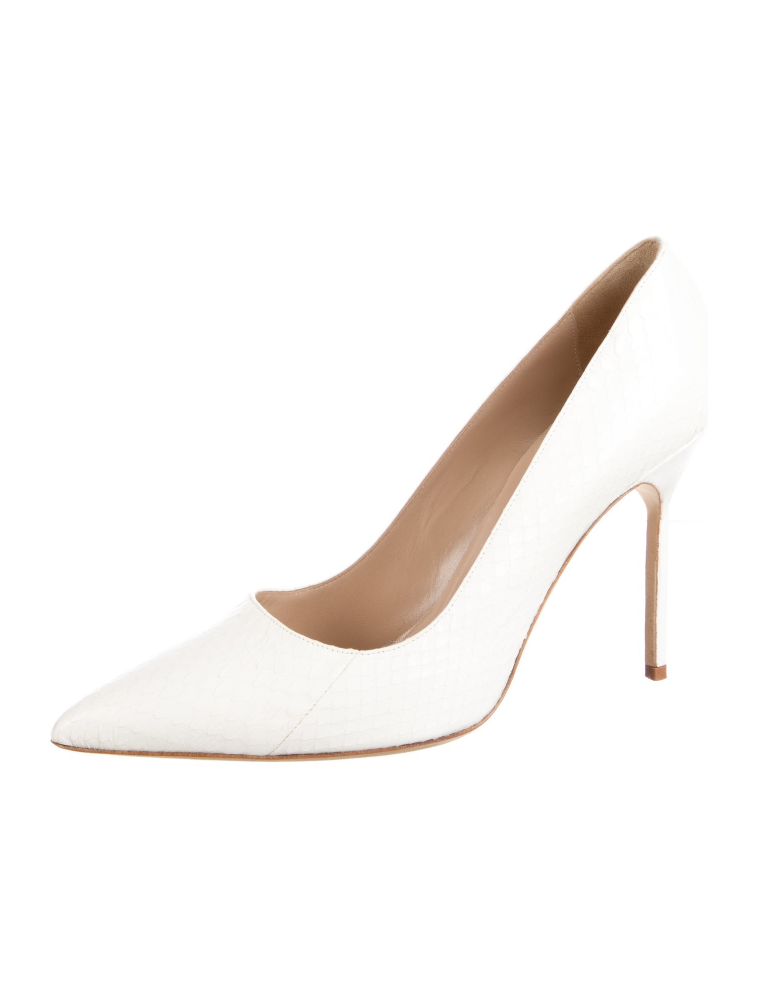Manolo Blahnik Snakeskin Pumps