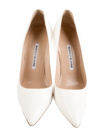 Manolo Blahnik Snakeskin Pumps
