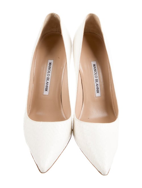 Manolo Blahnik Snakeskin Pumps