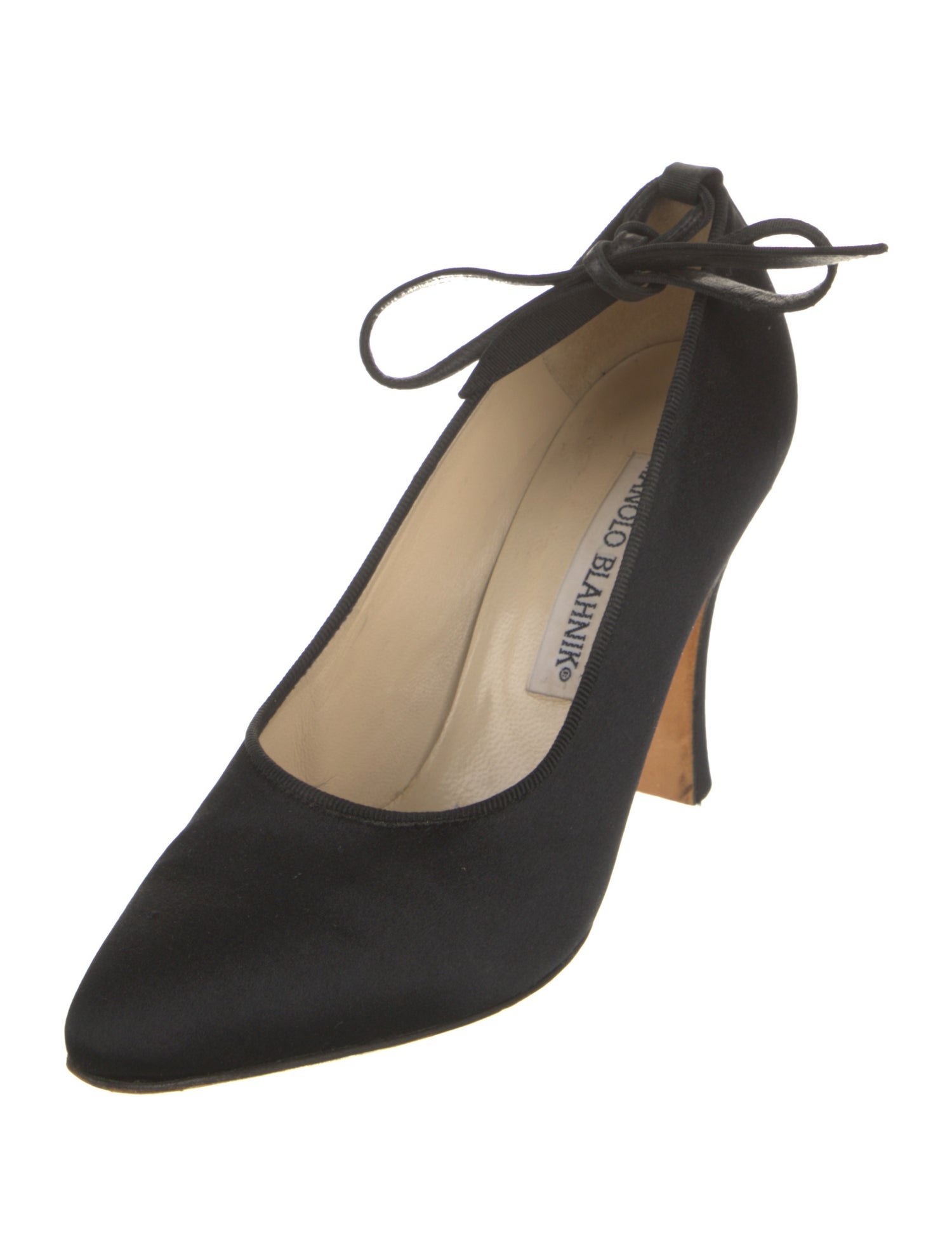 Manolo Blahnik Satin Pumps