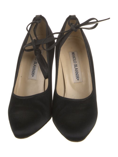 Manolo Blahnik Satin Pumps