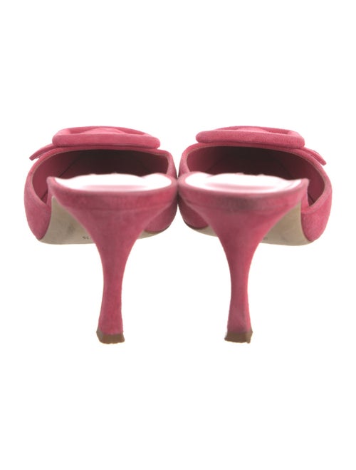 Manolo Blahnik Suede Mules