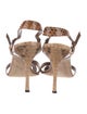 Manolo Blahnik Snakeskin Animal Print Slingback Pumps