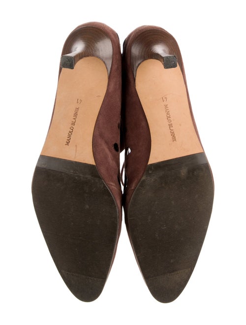 Manolo Blahnik Suede Pumps