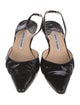 Manolo Blahnik Carolyne Patent Leather Slingback Pumps