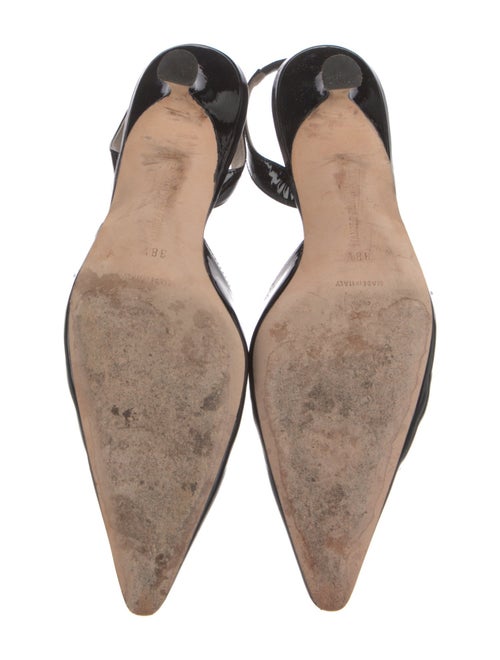 Manolo Blahnik Carolyne Patent Leather Slingback Pumps