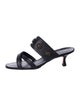 Manolo Blahnik Leather Slides
