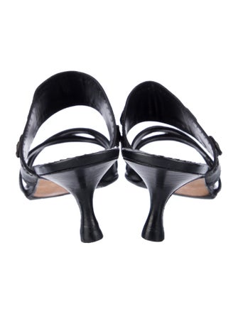 Manolo Blahnik Leather Slides