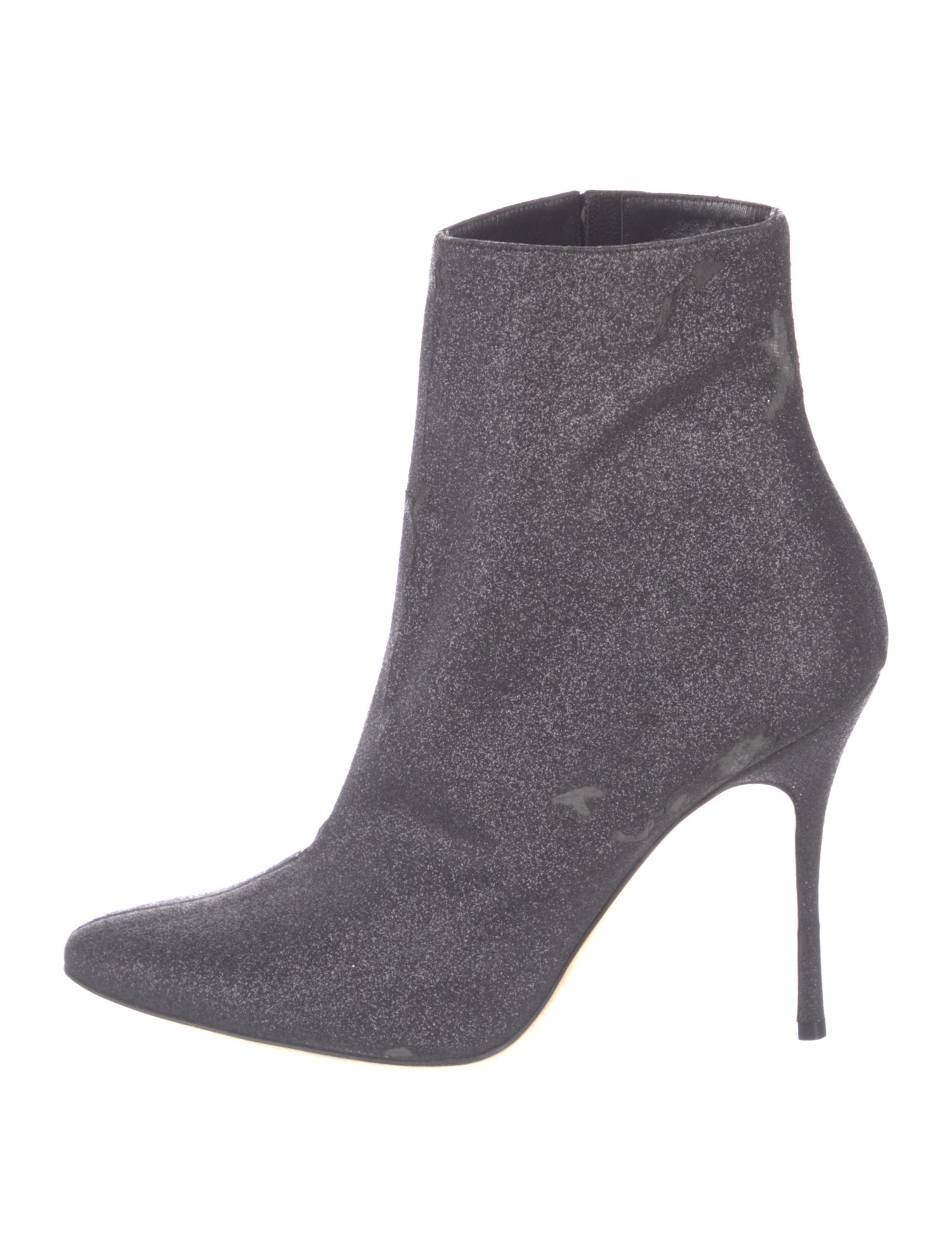 Manolo Blahnik Glitter Sock Boots