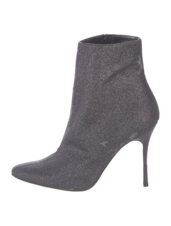 Manolo Blahnik Glitter Sock Boots