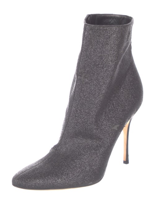 Manolo Blahnik Glitter Sock Boots