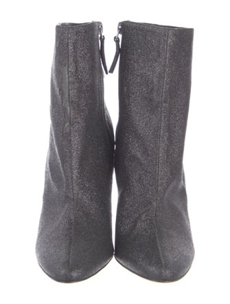 Manolo Blahnik Glitter Sock Boots