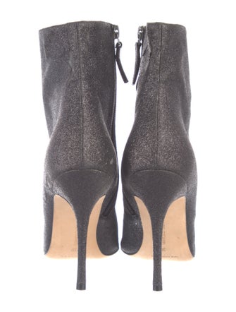 Manolo Blahnik Glitter Sock Boots