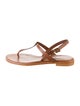Manolo Blahnik Leather T-Strap Sandals