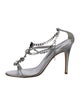 Manolo Blahnik Leather T-Strap Sandals