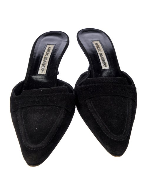 Manolo Blahnik Suede Mules