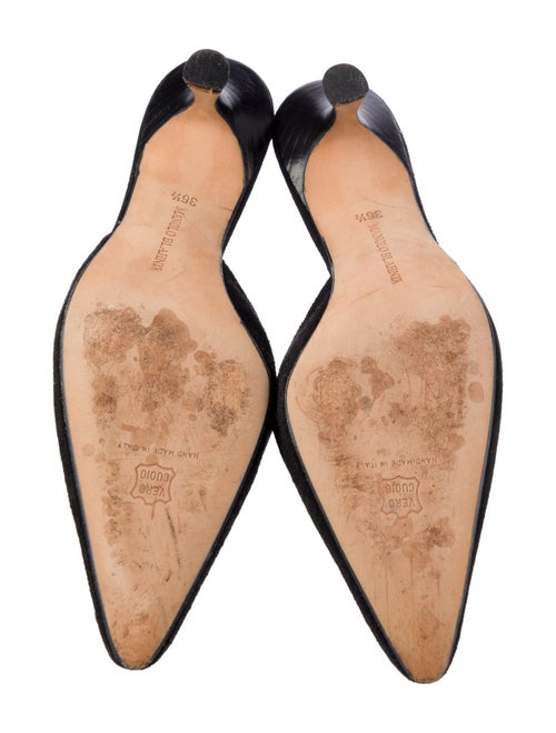 Manolo Blahnik Suede Mules