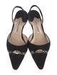 Manolo Blahnik Suede Slingback Pumps