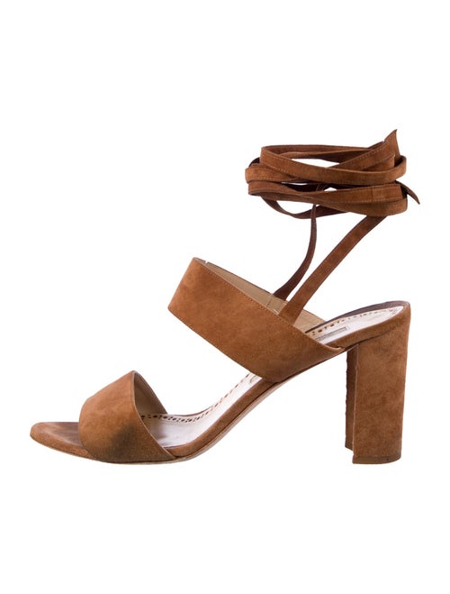 Manolo Blahnik Suede Sandals