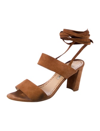 Manolo Blahnik Suede Sandals