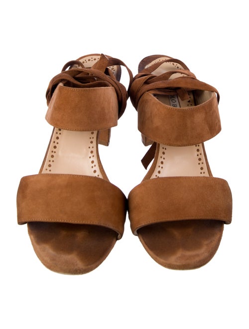 Manolo Blahnik Suede Sandals