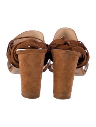 Manolo Blahnik Suede Sandals