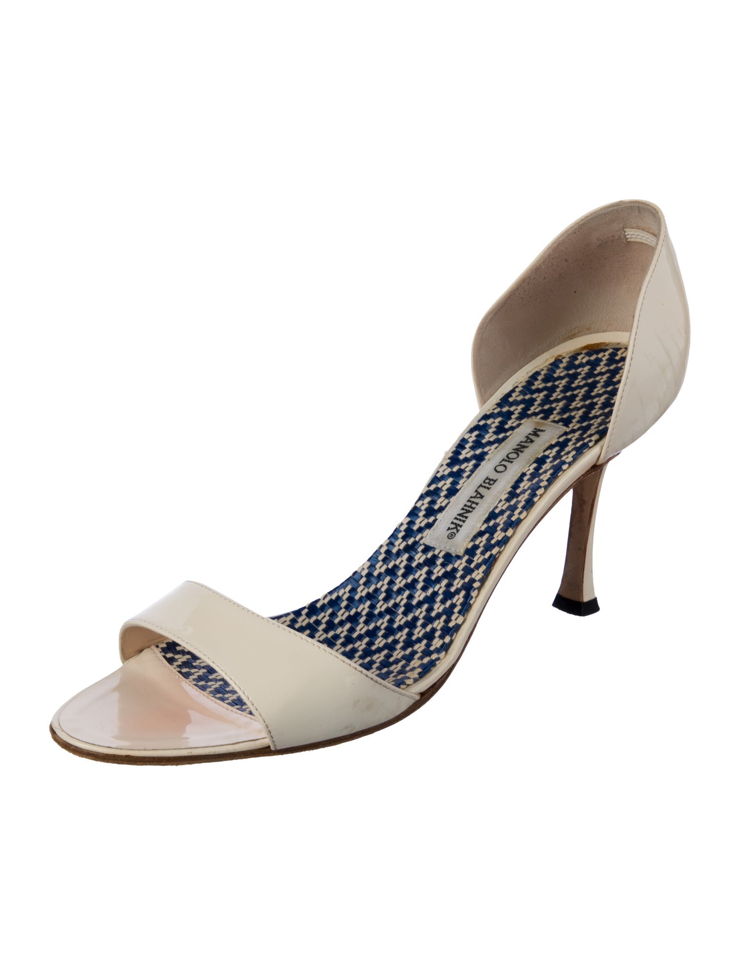 Manolo Blahnik Patent Leather Sandals