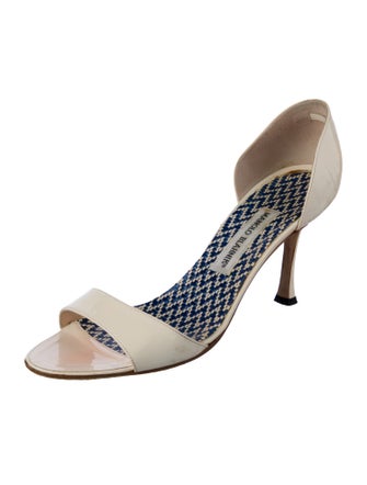 Manolo Blahnik Patent Leather Sandals
