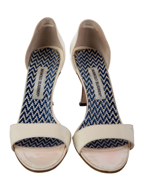 Manolo Blahnik Patent Leather Sandals