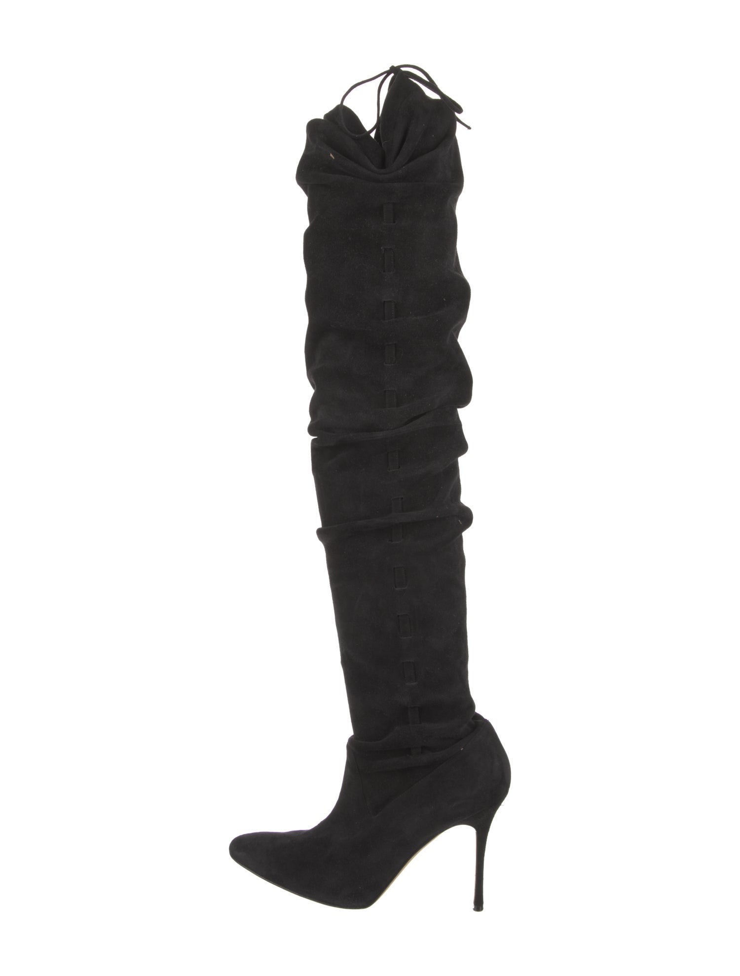 Manolo Blahnik Suede Sock Boots