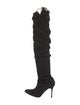 Manolo Blahnik Suede Sock Boots
