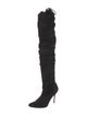 Manolo Blahnik Suede Sock Boots