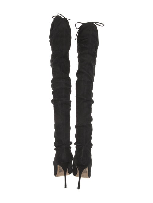 Manolo Blahnik Suede Sock Boots
