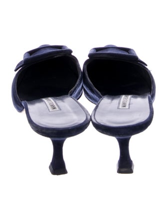 Manolo Blahnik Suede Mules