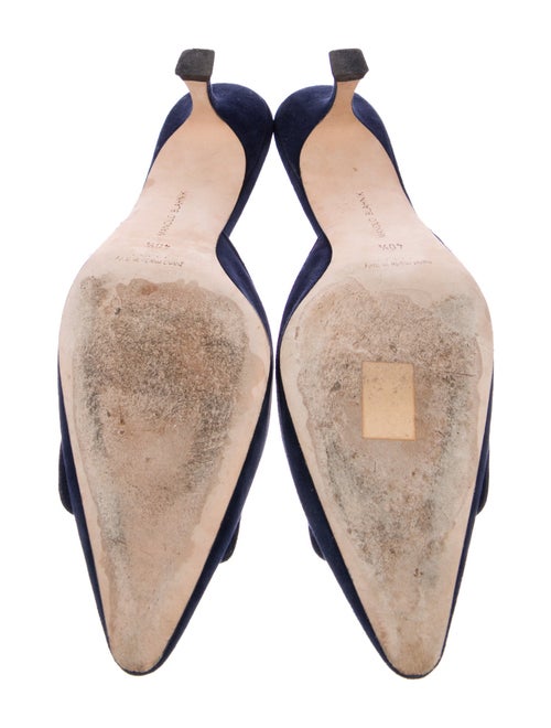 Manolo Blahnik Suede Mules