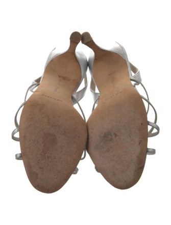 Manolo Blahnik Leather Slingback Sandals