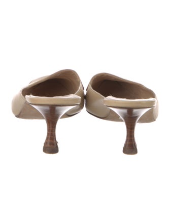Manolo Blahnik Leather Mules